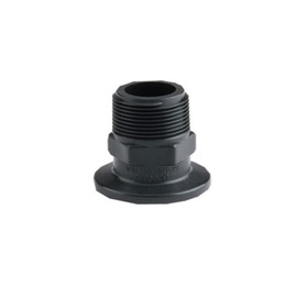 Banjo 2"" Standard Port x 2"" MPT Flanged Adapter Coupling USA MADE Farmer Bob's Parts M200MPT, Black