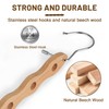LALAGO Space Saving Clothes Hangers, Pack of 12 Multiple Wooden