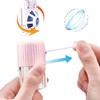 Semi-automatic manual rotation soft lens cleaning washer Lens barrel 2Lens washer - Blue