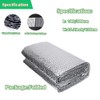 MRPAPA Double Reflective Insulation Foam, 48" x 10 Ft Reflective