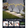 JURASNOW 2PCS 10 Head Solar Powered Firefly Lights, 10 LED