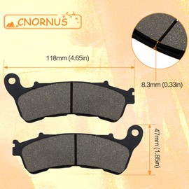 Cnornus Front and Rear Brake Pads for Suzuki UH125 UH 125 Burgman 2007-2013 UX 125 SIXteen 2008-2011 UX 150 SIXteen 2008-2011 UH 200 Burgman 2007-2013 C 13 800 R 2008-2013