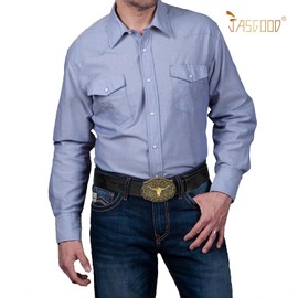 JASGOOD Men Leather Western Cowboy Belt Engraved Longhorn Buckle Belt for Men Women Cowgirl Western Belt for Jeans,Black