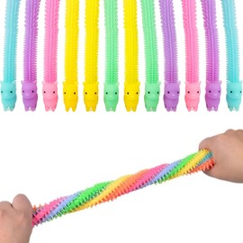 Sensory Toys for Autism, 12 Pack Stretchy Fidget Toys for Autism Toys and Stretchy Toys, Random Color Alpaca Sensory Stress Relief Toys for Kids, Perfect for Focus and Stren