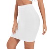 HLBandage Solid High Waist Mini Bandage Pencil Skirt (M, White)