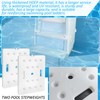 2 Pcs Swimming Pool Ladder Weights, White HDPE Step Stair