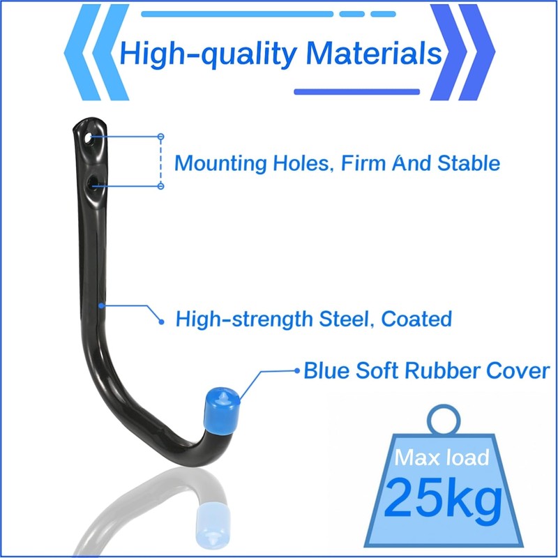 Locawaya Garage Storage Hooks Hanging 10cm Heavy Duty Wall Mount