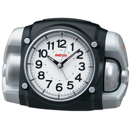Seiko NR456K Clock Alarm Clock Analog Loud Black PYXIS Pixis RAIDEN Leiden 5.1 x 7.6 x 5.0 inches (130 x 192 x 129 mm)