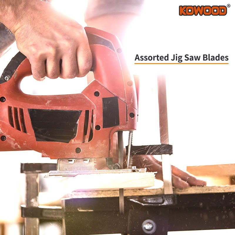 KOWOOD Jigsaw Blades Set with Case 21 Piece T-Shank Assorted