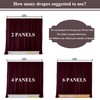 KUKUSOUL 10x10FT Wedding Curtain Backdrop Burgundy Curtains for Parties Wedding