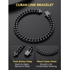 ChainsHouse Black Bracelets for Men 7mm 7.5 Inch Stainless Steel