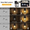 Kuniwa Solar Wall Lights Outdoor, Dusk to Dawn Solar Sconces,