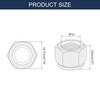 TA-VIGOR 50Pcs M12 x 1.25mm Nylon Hex Lock Nuts, Carbon