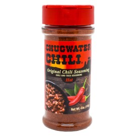 Chugwater Chili | Gourmet SPICY HOT Chili Seasoning Mix | 4oz Bottle | Wyoming State Championship Chili Recipe | Secret Blend 12 Spices | All Natural, Gluten Free, No MSG & No Preservatives.