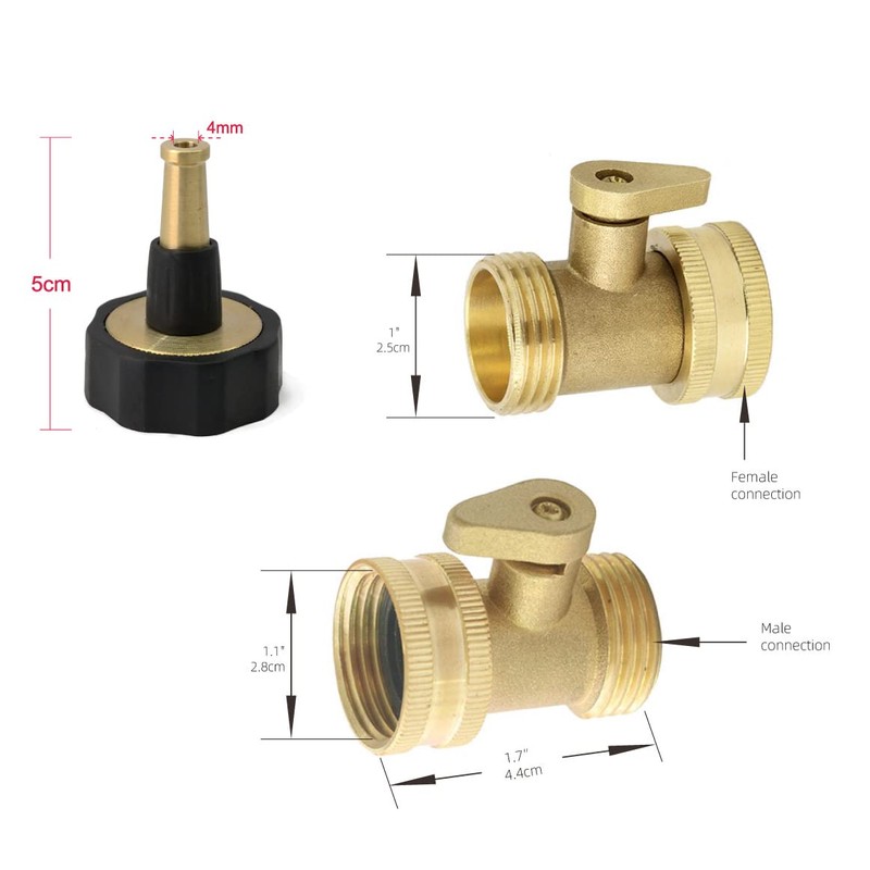 PLG Jet Nozzle Hight Pressure Hose Nozzle with Shut-off Valve