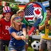 Marspark Soccer Piñata Set with Stick and Blindfold, 12.5"