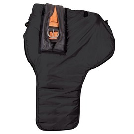 Dura-Tech Deluxe Western Saddle Case | Color Black | Enhanced Length for Larger Saddles | Durable Nylon with Mesh Girth Pocket | Heavy-Duty Hardware | Padded for Protection