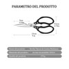 Kitchen scissors, household scissors, stainless steel, all-purpose scissors, heavy sharp