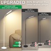 marctronic White Floor Lamp, 18W 1800LM Bright LED Floor Lamps
