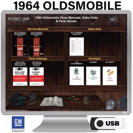1964 Oldsmobile Factory OEM Shop Manuals on USB