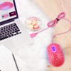 USB Optical Wired Mini Computer Mouse with Crystal Bling Rhinestone