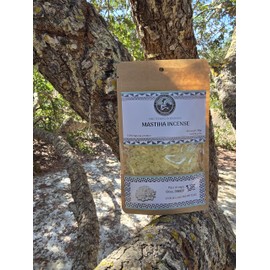 Mastiha Incense Resin Tears – Pure Mastika Tree Resin for Incense Burners | Natural Resin from Chios for Aromatherapy, Meditation, Relaxation, and Spiritual Cleansing | Premium Home Fragrance(50G)