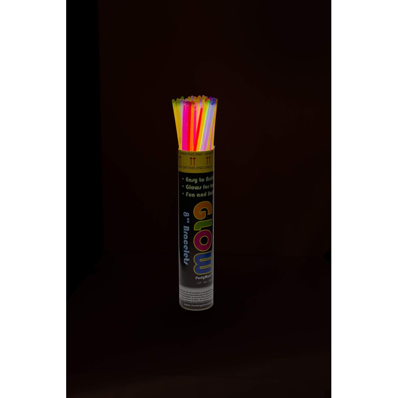 Crown Display 300-8 Inch. Glow Bracelets Light Neon Glow Stick