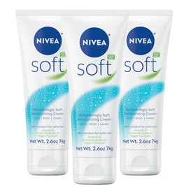 NIVEA Soft Moisturizing Creme, 2.6 Ounce (Pack of 3)
