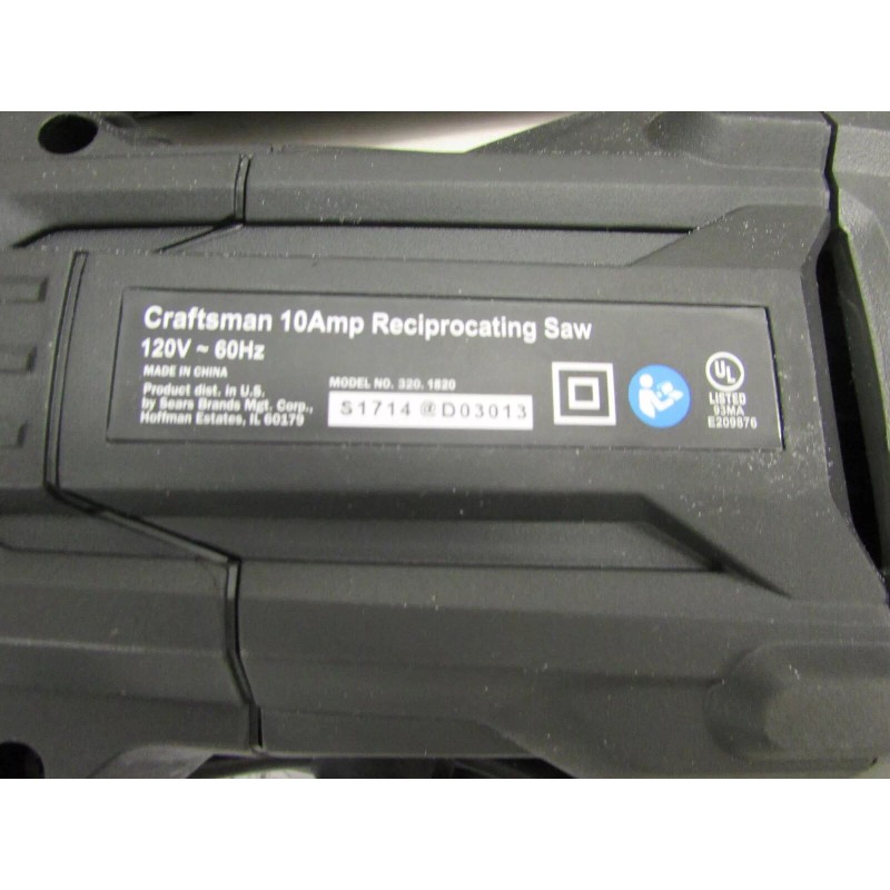 Craftsman NEW! CRAFTSMAN ORBITAL 10 AMP RECIPROCATING SAW, w/ TOOL