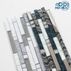 5-Sheet Glass Backsplash Tiles, 5 Square Feet Glass Mosaic Backsplash