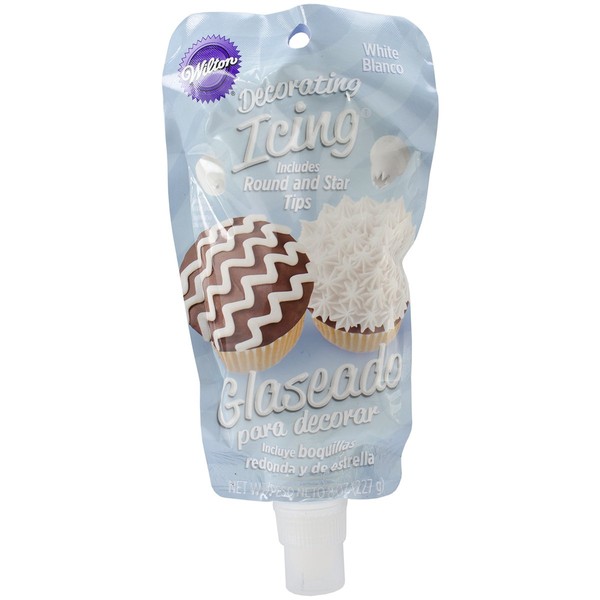 Wilton Icing Pouch with Tips, 8-Ounce, White