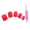 Mikinona 48pcs Short Square Glitter Full Cover Fake Nails for