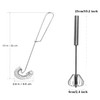 dancepandas Spiralbesen Schneebesen aus Edelstahl 6PCS Mixer Milchaufschäumer Mini Rührbesen