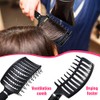 Patelai 4 Cepillos Desenredantes para Masaje de Cabello Cepillos Curvados