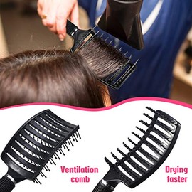 Patelai 4 Cepillos Desenredantes para Masaje de Cabello Cepillos Curvados para Cabello con Ventilación Peine Ventilado de Peinado Herramientas de Pein