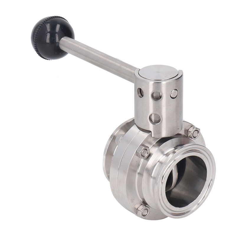 Sanitary Butterfly Clamp Valve with Silicone Washer Stainless Steel Clamp