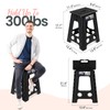 Delxo Folding Step Stool 18 Inch Non-Slip Foldable Stools for