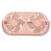 Double Fan USB Charging Fast Heat Dissipation 360° Rotation Double
