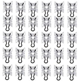 OCPTY Nylon Bumper Fasteners Fender Rivet Clips Push Type Car Retainer Kit White nylon and plastic