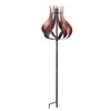 Teamson Home Tulip Kinetic Metal Weather Resistant 360 Degrees Swivel