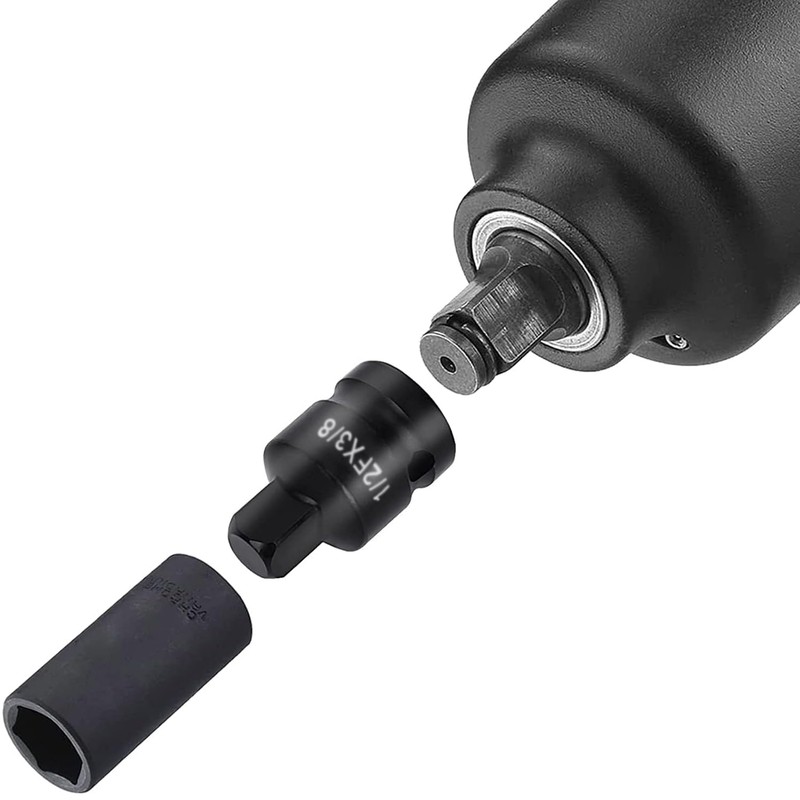 ACEBON 6 Piece Impact Socket Adapter Set, 1/4" 3/8" 1/2"
