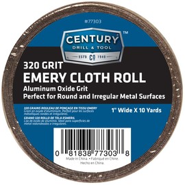 Century Drill & Tool 77303 Emery Cloth Shop Roll, 320 Grit