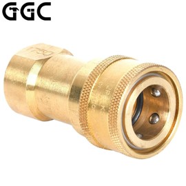 GGC propane hose, 10 Feet 1/2 inch ID Natural Gas Hose, Quick Connect Fittings Assembly for Low Pressure Appliance -3/8 Female to 1/2 Male Adapter for Outdoor NG/Propane Appliance - CSA Certified