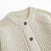 Curipeer Toddler Boys Knitted Cardigan Sweater Baby Neutral Solid Jackets