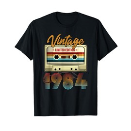Vintage 1984 41st Birthday Cassette Tape for Men Women B-day T-Shirt