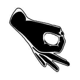 OK Finger Gesture Sticker for Car, Bike, SUV, Truck, Helmet, Laptop, Water Bottle, Notebook, Decal Window, Guitar, Skateboard, Bumper Vinyl Waterproof Sticker 5 inch