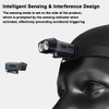LED Sensor Light Brightness Adjustable Headlamp COB Hat Clip Light