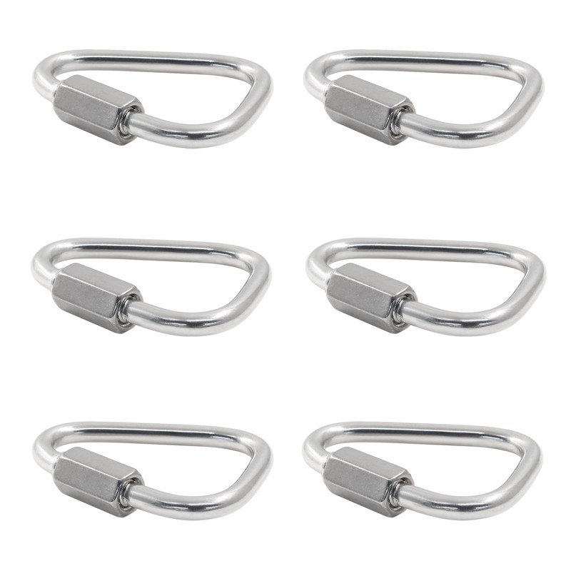 Cionyce M3.5 Delta Quick Links Triangle 1/8 Inch,6 Pcs 316