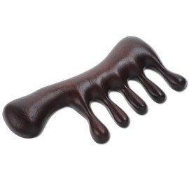 Gjinxi Loc Comb Massage Comb, Wooden Scalp Massage Comb Sandalwood Scalp Massager Comb Wood, Head Massage Wooden Brush Gua Sha Comb for Hair Growth, Women and Men