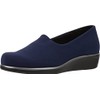 SAS Bliss Slip On Wedge Navy 5 M (M) (B)